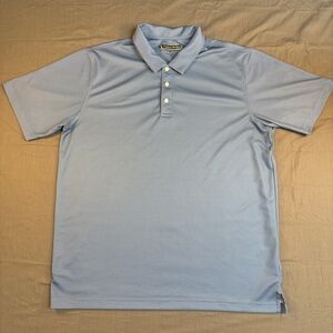 Pebble Beach Men's Golf Polo Shirt XXL Dry Luxe Performance Blue